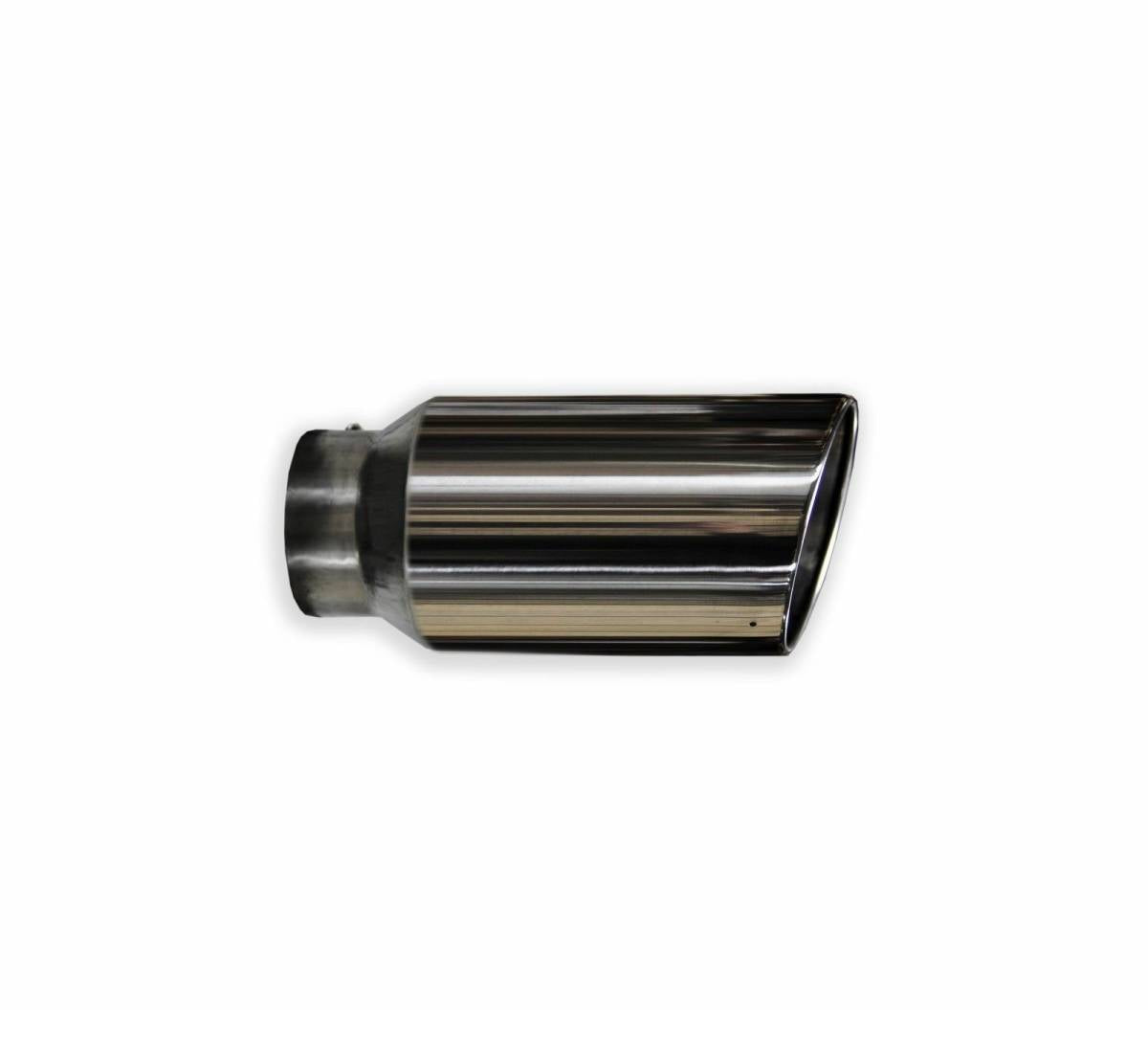 5x7x15 Polished Stainless Steel Bolt-On Exhaust Tip - Full Throttle Equipment