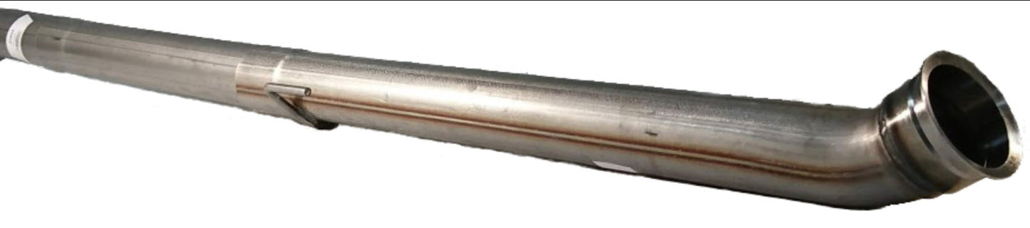 2019+ Dodge Ram Cummins 6.7 CAB AND CHASSIS Stainless Steel Race Pipe - 4" - Full Throttle Equipment