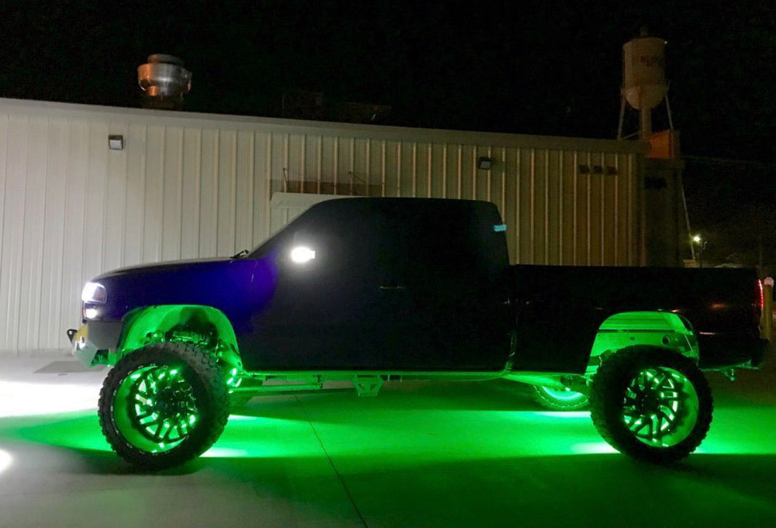 DOUBLE ROW RGBW WHEEL LIGHTS