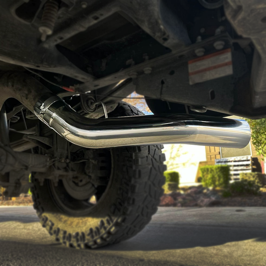 Polished 5" Exhaust Tail Pipe For 2011-2023 Ford 6.7L Powerstroke - Full Throttle Equipment
