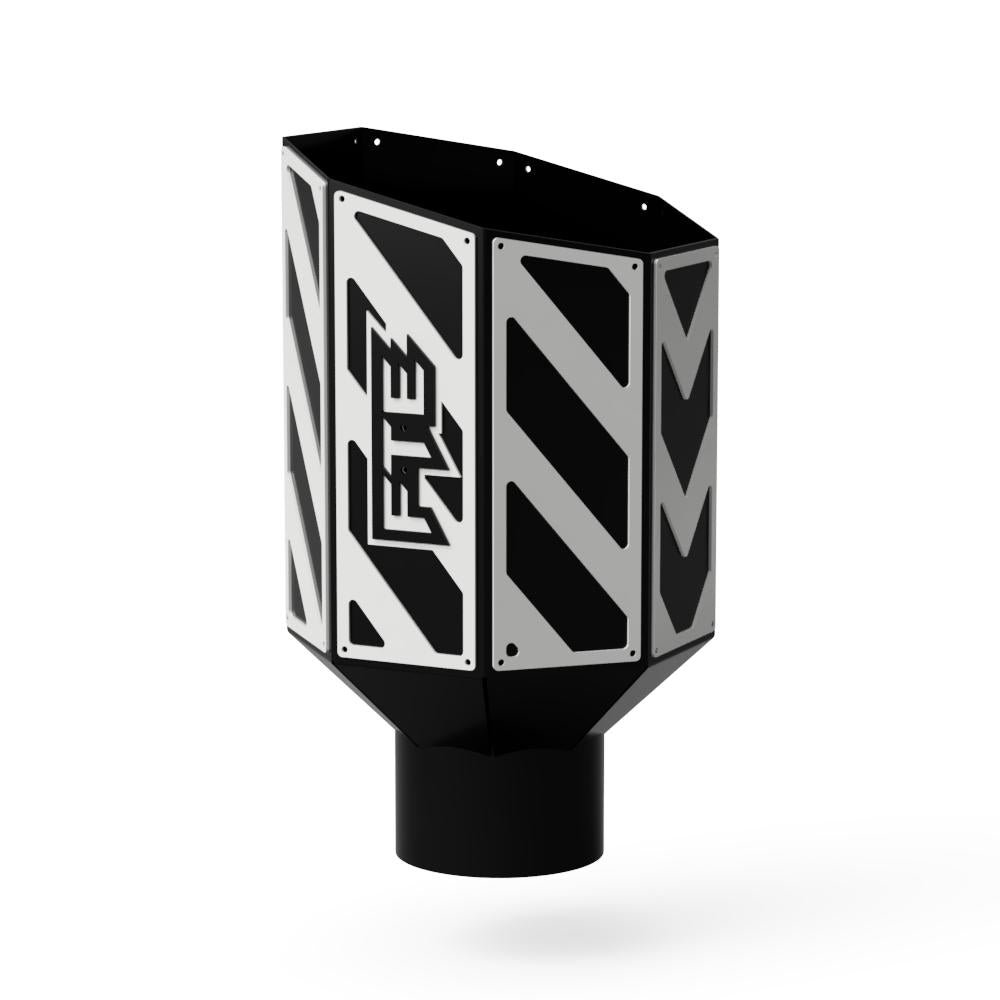 8" Octagon Overlay Exhaust Tip