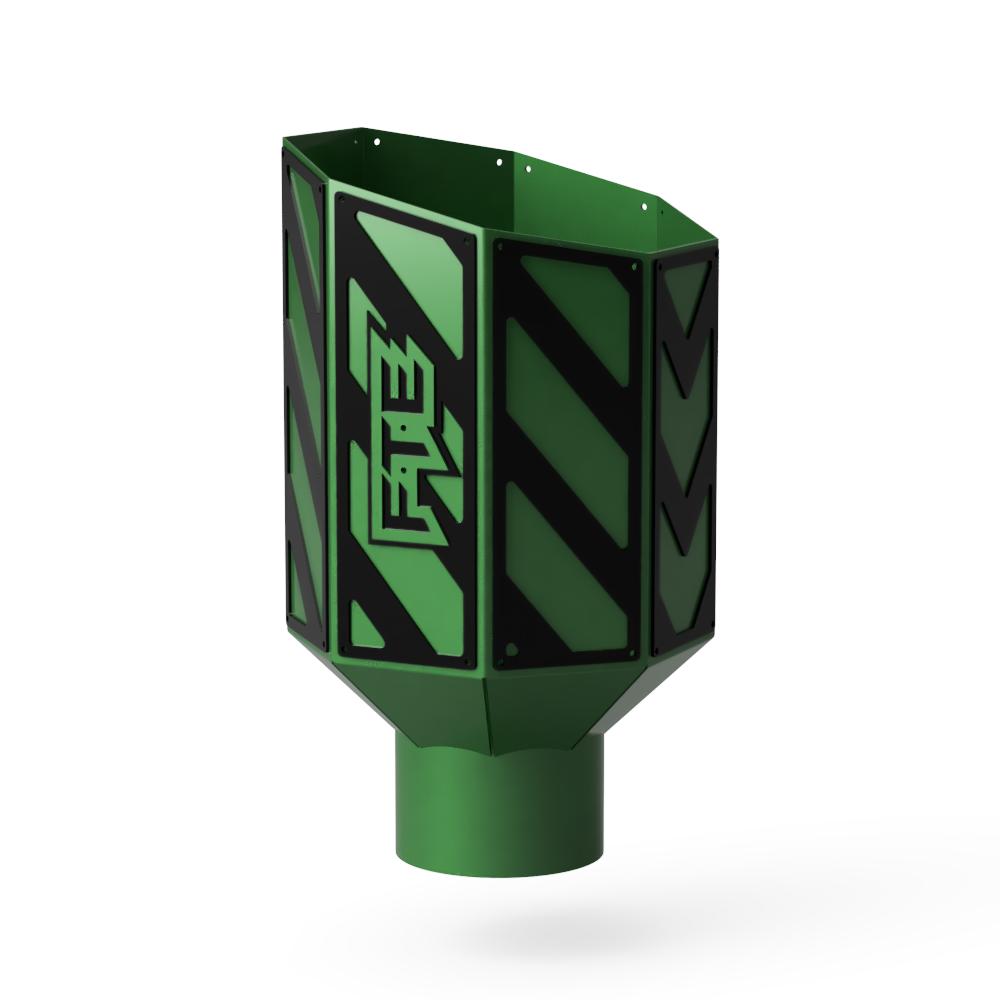 8" Octagon Overlay Exhaust Tip