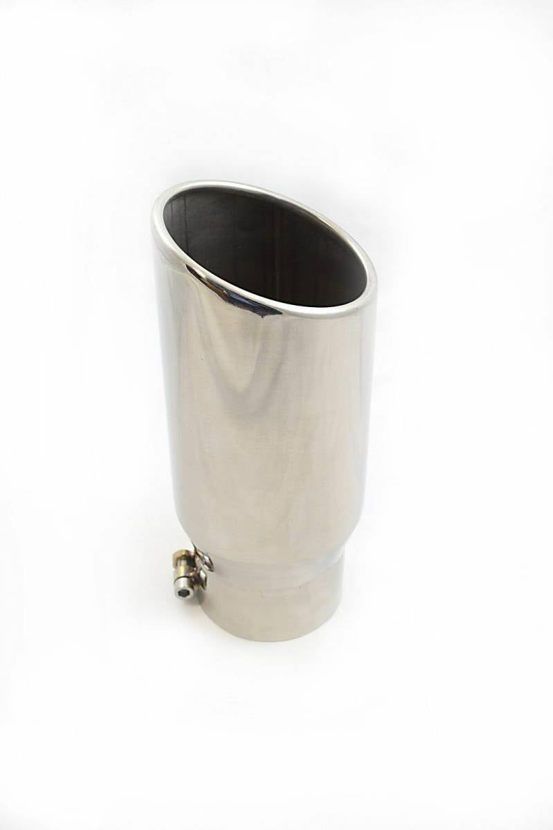 4x5x12 Polished Stainless Steel Bolt-On Exhaust Tip - Full Throttle Equipment