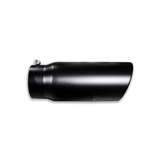 5x6x15 Black Stainless Steel Bolt-On Exhaust Tip - Full Throttle Equipment