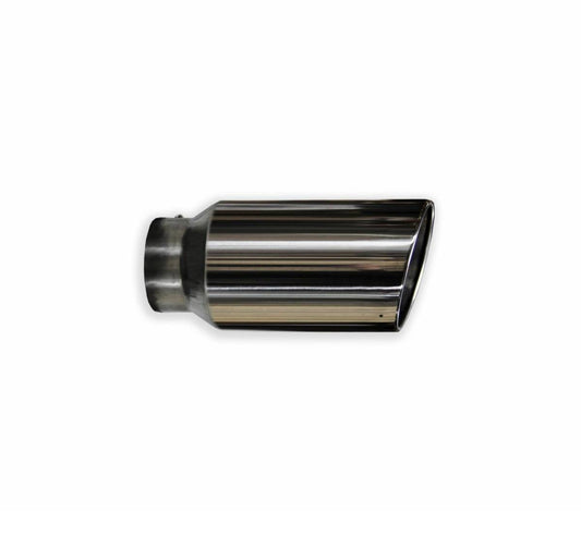 5x7x15 Polished Stainless Steel Bolt-On Exhaust Tip - Full Throttle Equipment