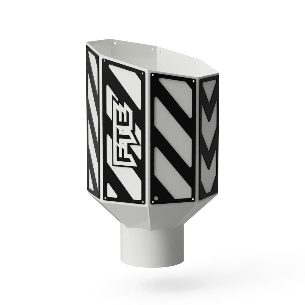 8" Octagon Overlay Exhaust Tip