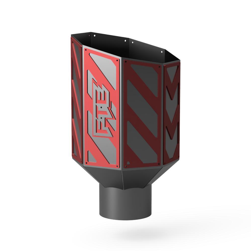 8" Octagon Overlay Exhaust Tip - Full Throttle Equipment