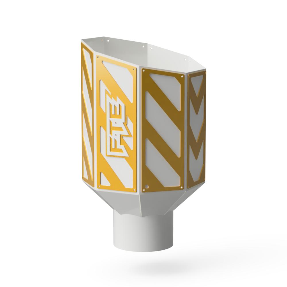 8" Octagon Overlay Exhaust Tip
