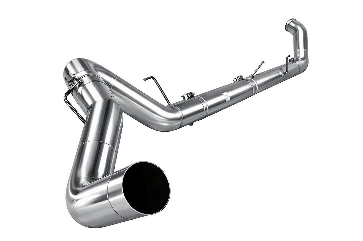 2013-2018 FULLY POLISHED T304 Dodge RAM 6.7 Stainless Steel 5" Full Exhaust - Full Throttle Equipment