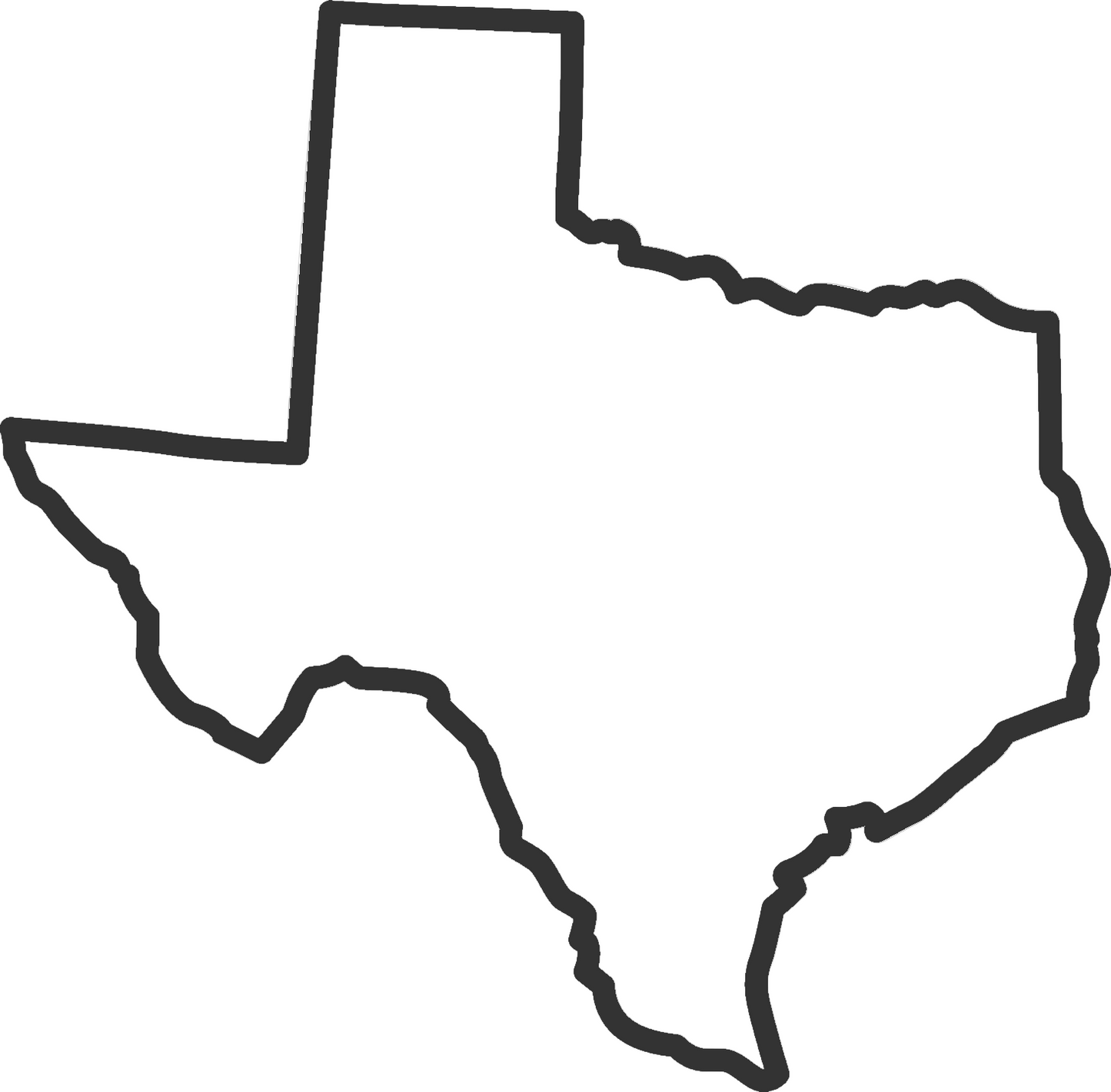 State Outline Vinyl Decal