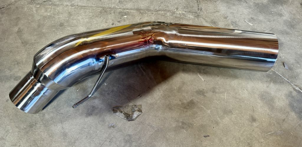2011-2024 Ford 6.7 Polished Stainless 7" Rear Section - Stock Angle