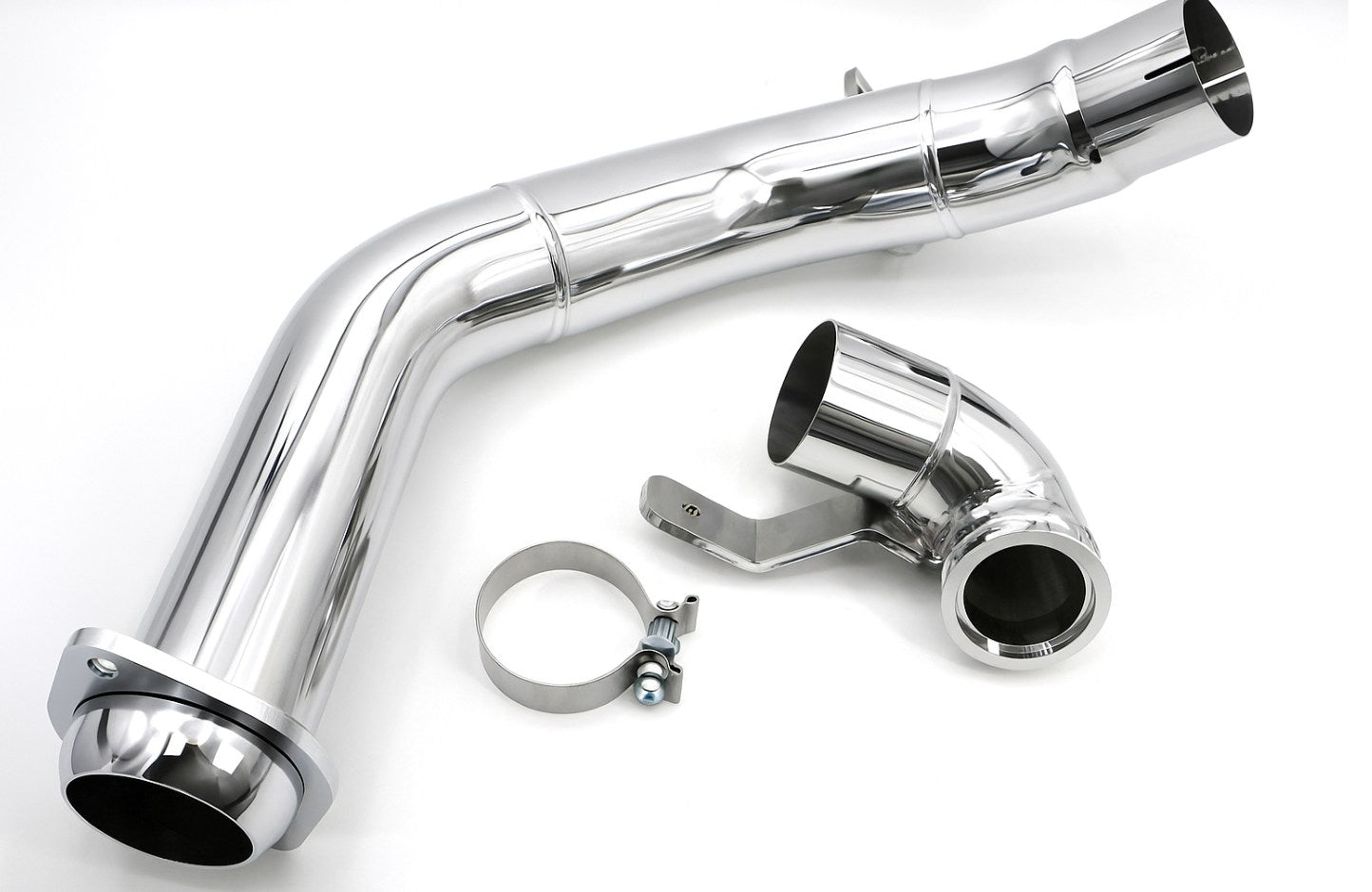 2020-2025 Ford 6.7 4" Downpipe - T304 Polished - Full Throttle Equipment