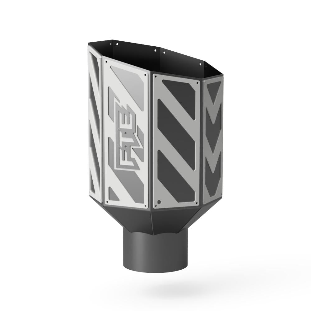8" Octagon Overlay Exhaust Tip - Full Throttle Equipment